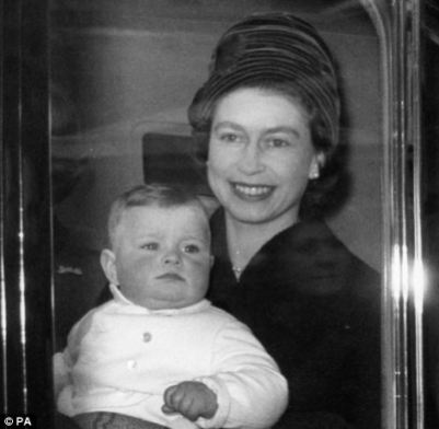 Prince Andrew and mother