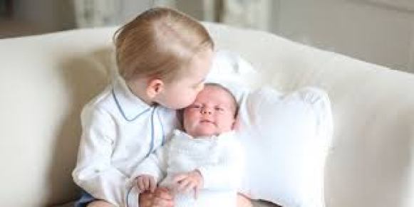 Princess Charlotte with brother